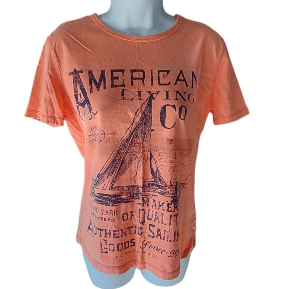 American Living Distressed T-Shirt Size S